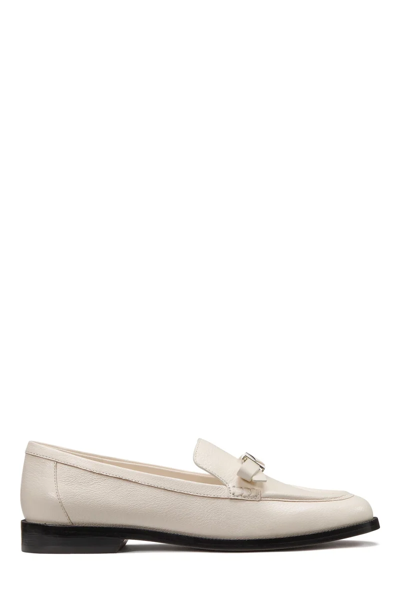 Kate Spade Deco Bow Pebbled Leather Loafer